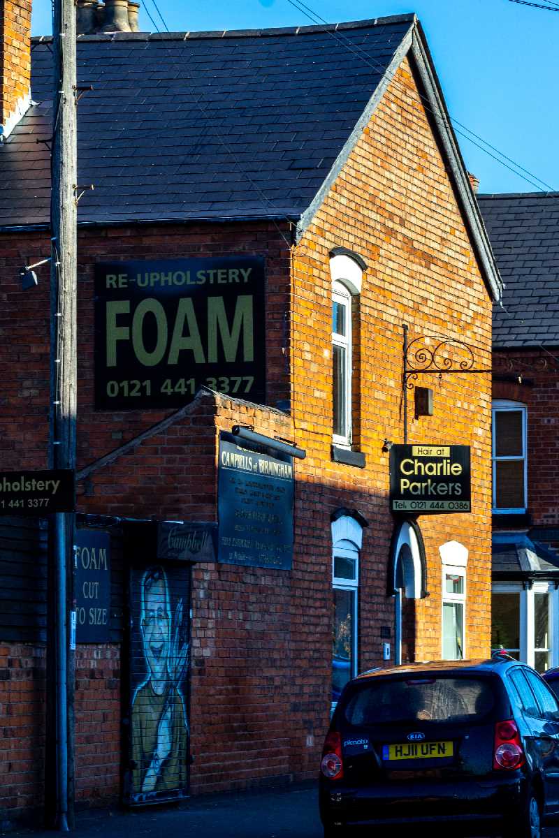 'Foam'. Independent shops in Kings Heath.